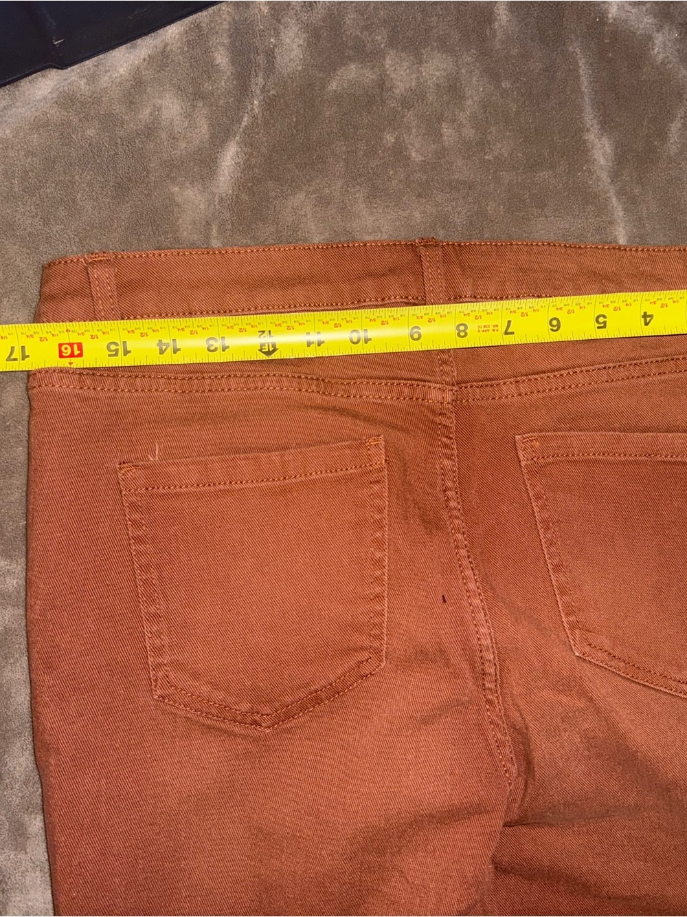 Time and Tru Women's Rust Brown Boot Cut Jeans Western Boho Sz 12 - Picture 7 of 11
